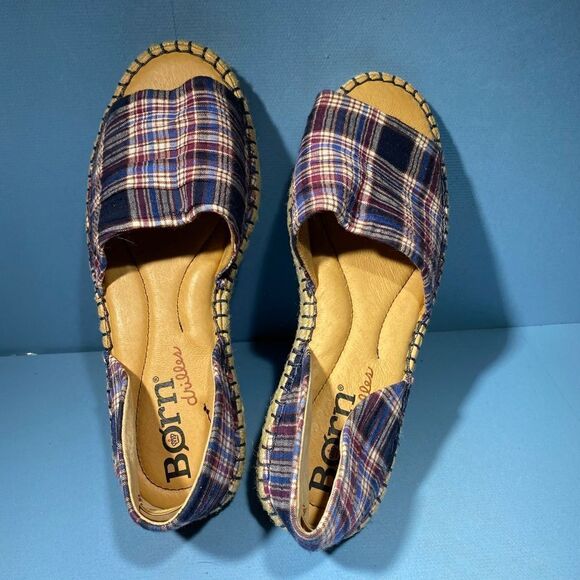 Born "Drilles" Born Espadrilles Shoes Sandals Flats size 6,5, New - Picture 4 of 8
